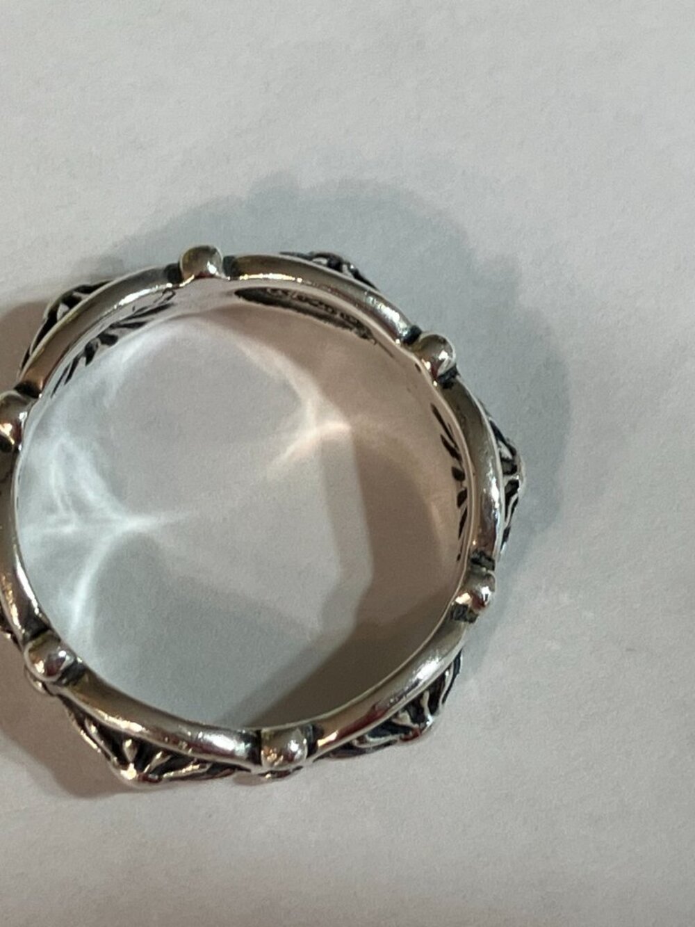 Carolyn Pollack Relios 925 Sterling Concho Band Ring Southwestern Size 9 - Picture 5 of 5